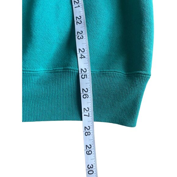 Vintage Walter Anderson cat  print oversized teal sweatshirt - Picture 5 of 5